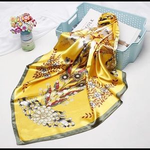 BN large satin scarf 90x90cm